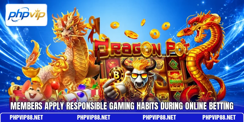 Members apply responsible gaming habits during online betting