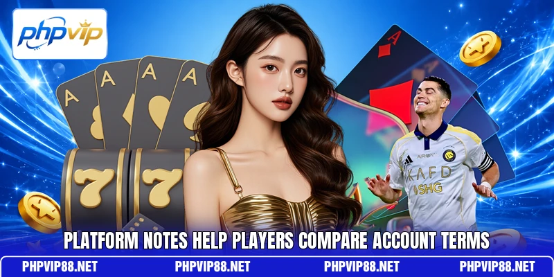 Platform notes help players compare account terms Platform notes help players compare account terms