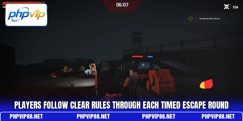 Players follow clear rules through each timed escape round Players follow clear rules through each timed escape round