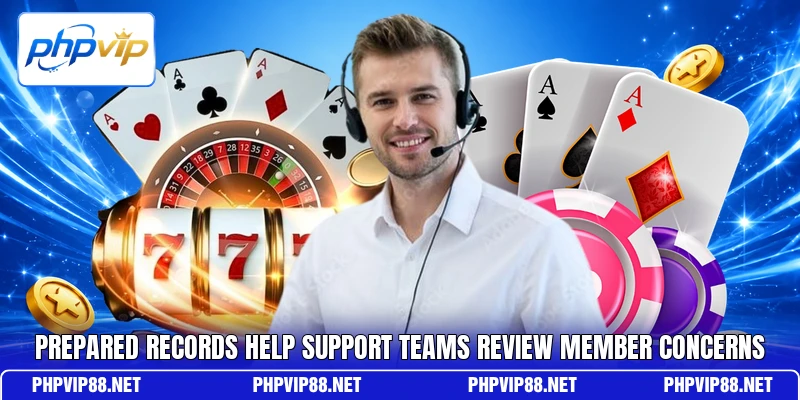 Prepared records help support teams review member concerns